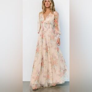 Baltic Born Layla Tulle Maxi Dress in Romantic Floral maternity
